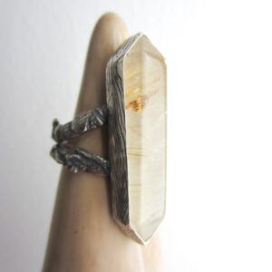 ANILLO HEBRAS DE ORO T.16