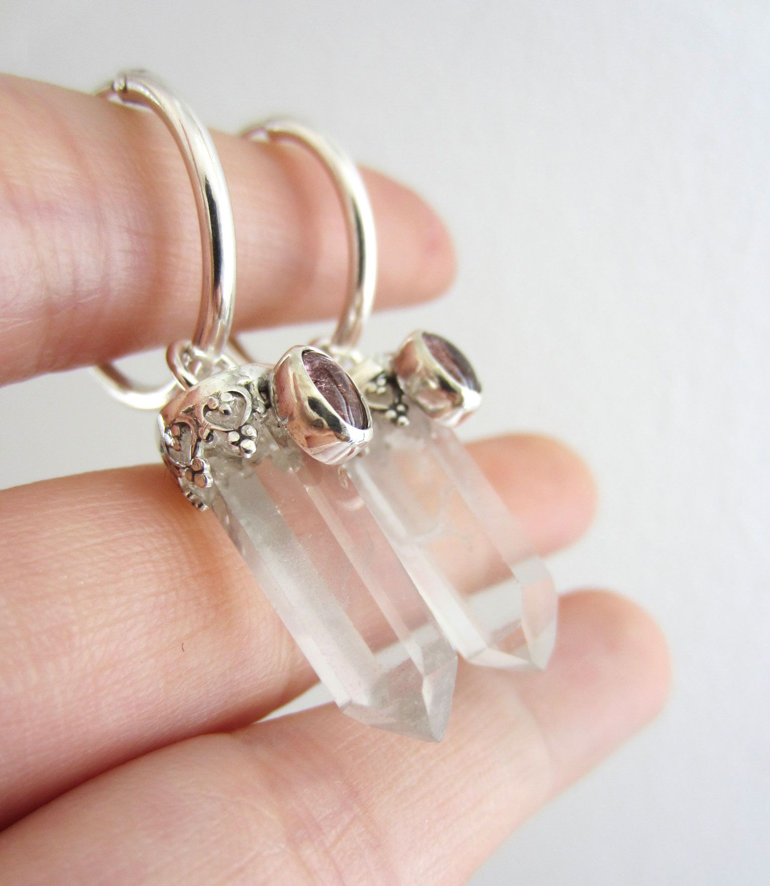 PENDIENTES LÁGRIMA DE SALVIA - Imagen 2